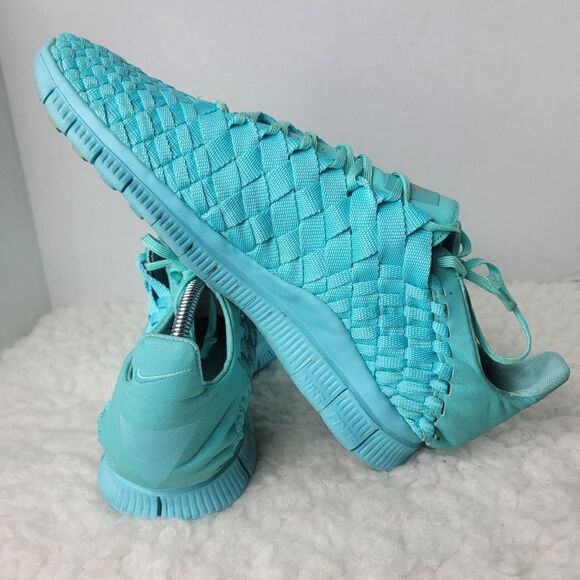 Nike Free Inneva Woven Tech SP Aqua/Kumquat Mens  Size 10.5 Sneaker 705797-448 - Picture 6 of 10